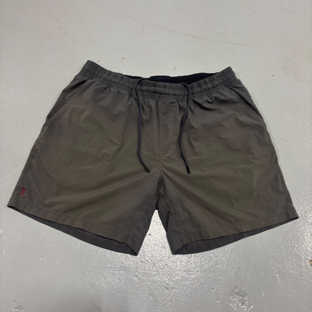Rhone Mako Shorts Mens XL Gray 7 Inch Inseam Athletic Gym Training Pockets